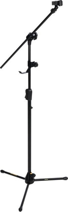 Hercules Stands MS533B + HA700 Headphone Hook EZ Clutch | Tripod Microphone Boom Stand with Hideaway Boom and EZ Clutch