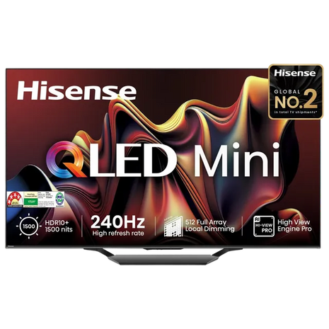 Hisense 164 cm (65 inches) | U6N PRO Series 4K Ultra HD Smart QLED Mini LED TV | 65U6N PRO (Black)