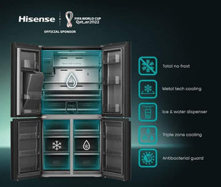 Hisense 541L Smart Touchscreen Multi Door Refrigerator | H750FSB-IDS
