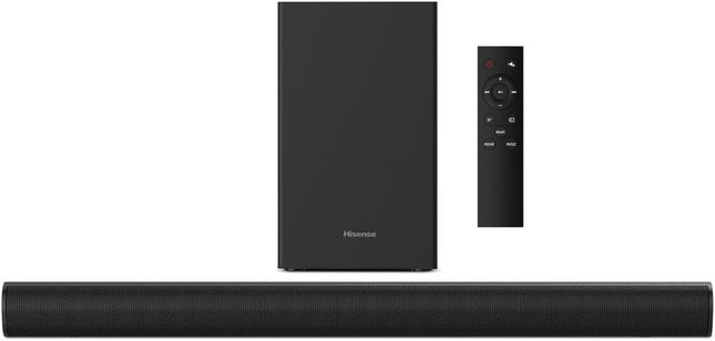 Hisense 2.1 Channel 140W Soundbar with Wireless Subwoofer
