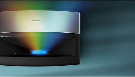 Hisense 120L5F Laser Cinema 4K Ultra Short Throw Laser Projector with 120” ALR Screen | 2700 ANSI Lumens | Android TV | HDR10 | Built-in Alexa and Google Assistant