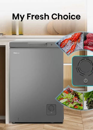 Hisense 95lts Chest Freezer Silver