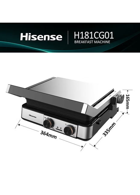 Contact Grill Smart Control 2000 W H181CG01 Black