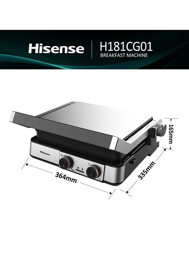 Contact Grill Smart Control 2000 W H181CG01 Black