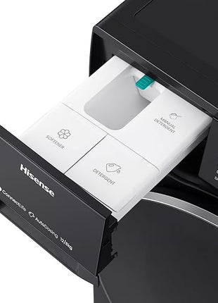 Hisense | 5 Smart Series 2 in 1 Washer(12kg) & Dryer(8kg) Inverter WiFi Black | WD5S1245BB