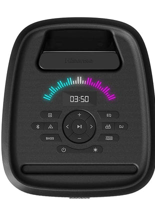 Hisense PARTY THUNDER, 620W Max Audio Power | AI Light Show, 18 Hrs long playtime, Auracast™ receiver ,Portability, Connect Life | IPX4 Waterproof, AI Vocal Fader, Bluetooth 5.4