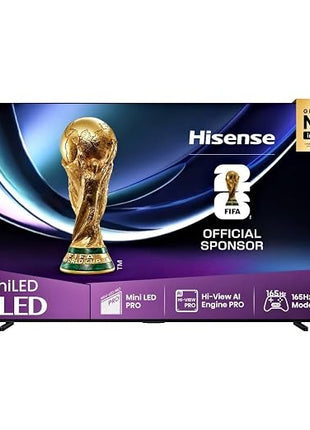 Hisense 100-Inch 4K QLED Smart TV – Best for Home Theater & Gaming | 144 Hz Game Mode, VRR, QLED Color, Dolby Vision & Atmos, AI Picture, HDR10+, Netflix & Prime Video (100Q7Q - 2025)