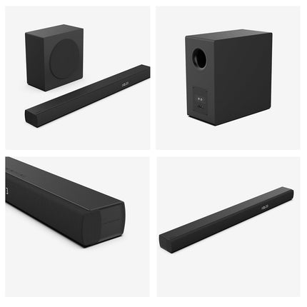 Hisense HS3100-3.1 Channel 480W Soundbar with 6.5 inch Wireless Subwoofer, 3 Full-Range Speakers, 2 tweeters, 480W Max Audio Power, 5.3 Wireless Bluetooth, Powered by DTS Virtual:X, Roku TV Ready