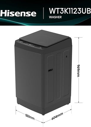 Hisense 11 KG Top Load Automatic Washing Machine |WT3K1123UB