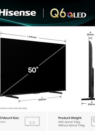 Smart TV Hisense 50A6Q 50 Inch |  4K Ultra HD LED HDR D-LED [Energy Class E]