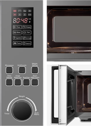 Hisense 45 Liter Microwave with Grill Preimum Silver Model H45MOM | 1 Year Warranty.