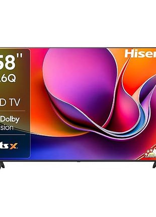 Hisense 146cm (58 inches) | A6Q Series 4K Ultra HD | Smart LED TV 58A6Q (Black)