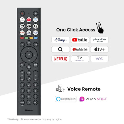 Hisense 108 cm (43 inches) E7Q Series 4K Ultra HD Smart QLED TV 43E7Q (Black)