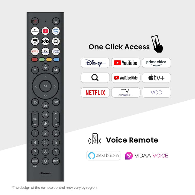 Hisense 108 cm (43 inches) E7Q Series 4K Ultra HD Smart QLED TV 43E7Q (Black)