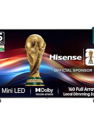 Hisense 139 cm (55 inches) | U6N PRO Series 4K Ultra HD Smart QLED Mini LED TV | 55U6N PRO (Black)