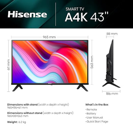 Hisense 43A4K Smart TV