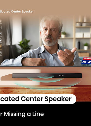 Hisense HS3100-3.1 Channel 480W Soundbar with 6.5 inch Wireless Subwoofer, 3 Full-Range Speakers, 2 tweeters, 480W Max Audio Power, 5.3 Wireless Bluetooth, Powered by DTS Virtual:X, Roku TV Ready