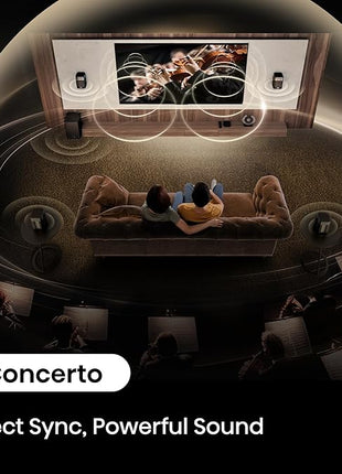 Hisense HT Saturn 4.1.2Ch Sound Bar with Wireless Subwoofer, Dolby Atmos, DTS:X, Bluetooth 5.3, EzPlay| 4K HDMI Pass Through| Roku TV Ready, HDMI/AUX/ARC/Optical | USB, 5 EQ Modes, Hi Concerto