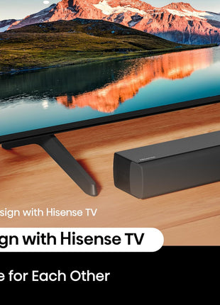 Hisense HS3100-3.1 Channel 480W Soundbar with 6.5 inch Wireless Subwoofer, 3 Full-Range Speakers, 2 tweeters, 480W Max Audio Power, 5.3 Wireless Bluetooth, Powered by DTS Virtual:X, Roku TV Ready