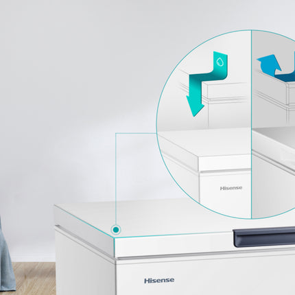 White Chest Freezer 198L