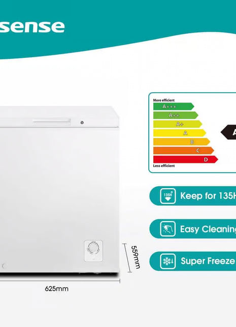 Hisense H175CF | 142L Single Door Chest Freezer