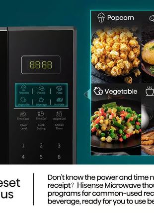 Hisense H37MOBS5X | 37L Black Microwave
