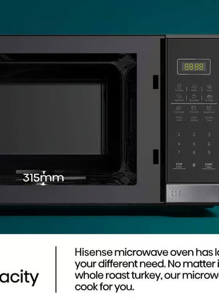 Hisense H37MOBS5X | 37L Black Microwave