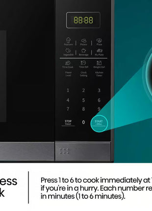 Hisense H37MOBS5X | 37L Black Microwave