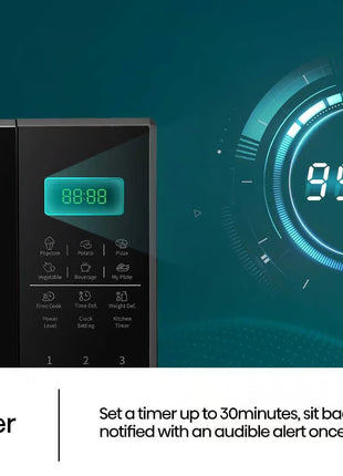 Hisense H37MOBS5X | 37L Black Microwave