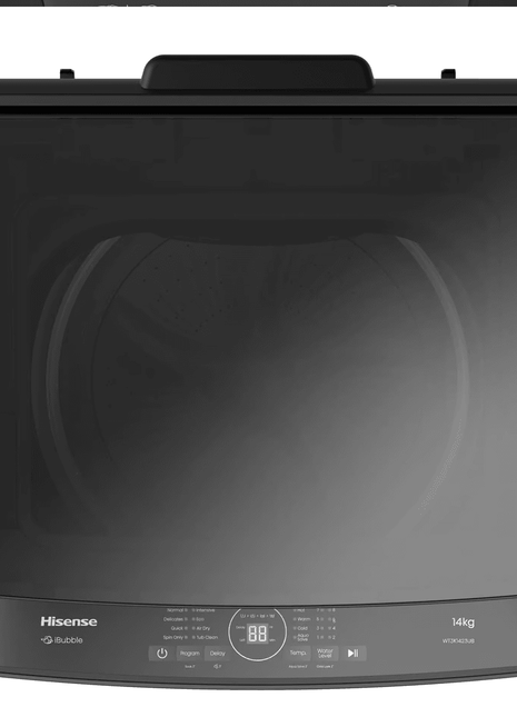 Hisense 14Kg Top Load Washing Machine with iBubble | Model No: WT3K1423UB