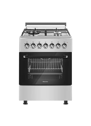 Hisense Electric Cooker 3 Gas Burner And 1Electric Plate 60*60 cm With Auto Ignition Flame Failure Protection HF631GEES