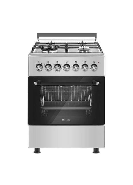 Hisense Electric Cooker 3 Gas Burner And 1Electric Plate 60*60 cm With Auto Ignition Flame Failure Protection HF631GEES