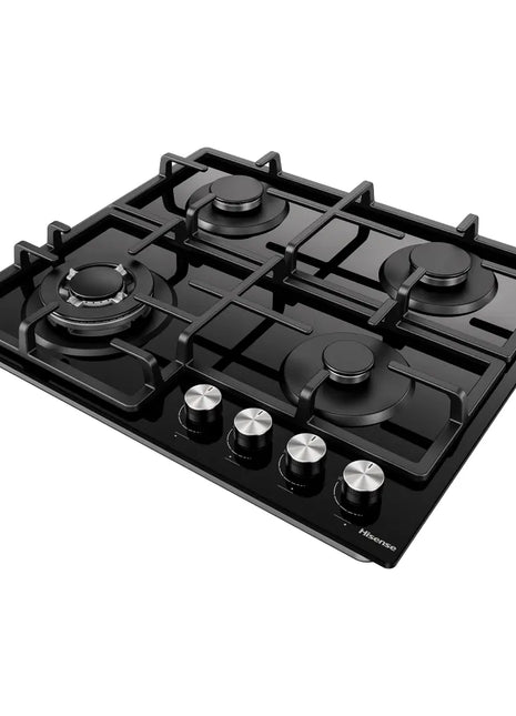 Hisense 60cm Built-in Gas Hob | Black (Model No: HHU60GAGB)