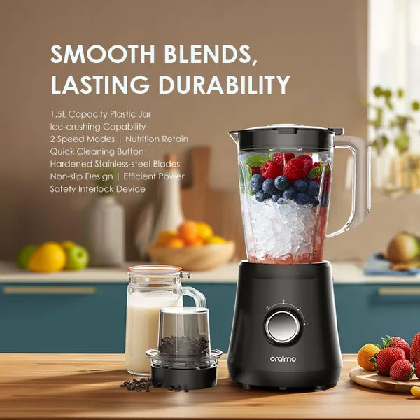 oraimo SmartBlender Sleek 1.5L 2 Speeds Blender
