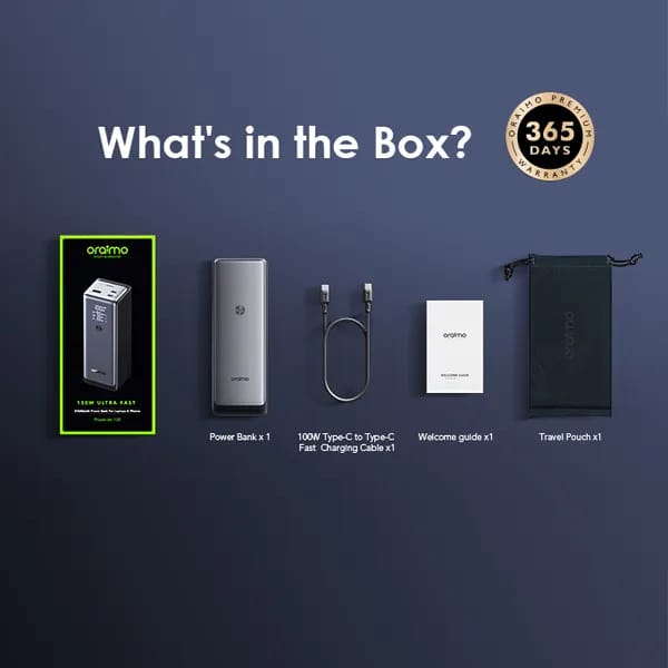 Oraimo Power Jet 130W power bank