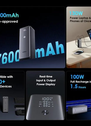 Oraimo Power Jet 130W power bank