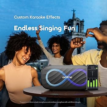 Oraimo SpaceBox Pro 80W Karaoke-Support Wireless Speaker