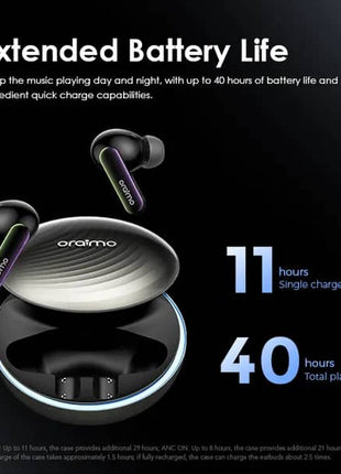 Oraimo SpaceBuds Hybrid ANC True Wireless Earbuds Customized Voice Prompt