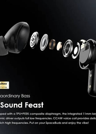 Oraimo SpaceBuds Hybrid ANC True Wireless Earbuds Customized Voice Prompt