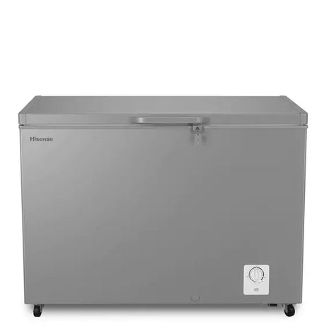 Hisense Chest Freezer 297L Multimode Function | Energy Saving, Spring-load Hinges, Defrost Drain, Handle, Aluminum, | Super Freezer, Lock, White H399CF