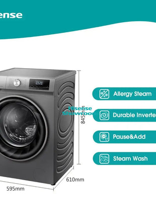 Hisense WD3Q1043BT | Hisense Front Load Washer (10kg) and Dryer (6kg)