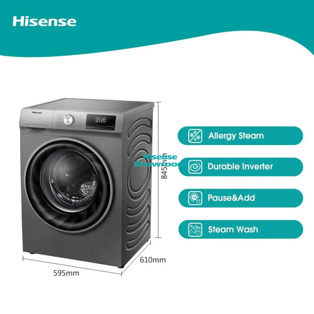 Hisense WD3Q1043BT | Hisense Front Load Washer (10kg) and Dryer (6kg)