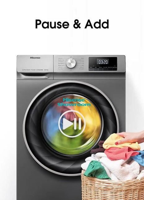 Hisense WD3Q1043BT | Hisense Front Load Washer (10kg) and Dryer (6kg)