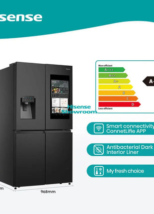 Hisense 541L Smart Touchscreen Multi Door Refrigerator | H750FSB-IDS