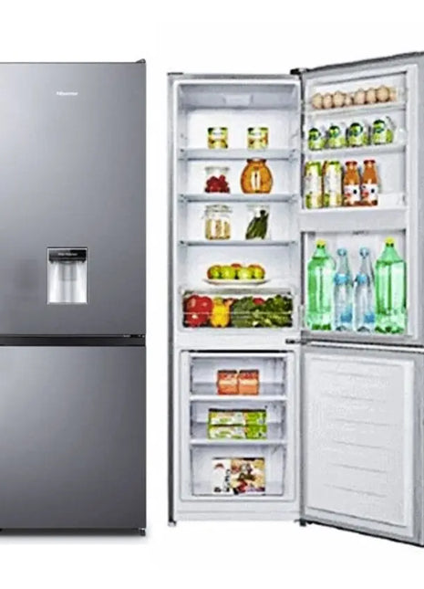 Hisense 262L Fridge with Water Dispenser | Bottom Freezer | Silver (Model No: RD-35RD4SB)