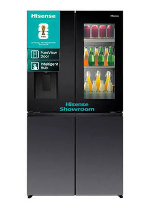 Hisense Refrigerator 615L Multi-Door | Smart Fridge with Water & Ice Dispenser | The Future of Food Preservation RQ9P600GTBN