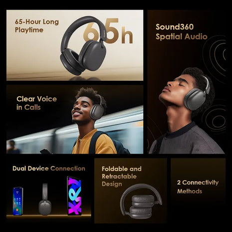 Oraimo BoomPop Lite ENC Over-Ear Wireless Headphones