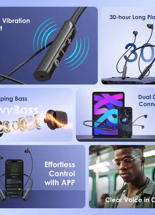 Oraimo Necklace Lite Call Vibration Wireless Headphones