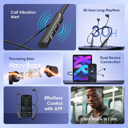 Oraimo Necklace Lite Call Vibration Wireless Headphones