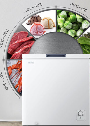 White Chest Freezer 198L